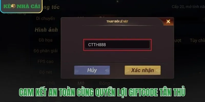 Tài khoản mới nhận ngay code 58K và cam kết bảo hộ an toàn